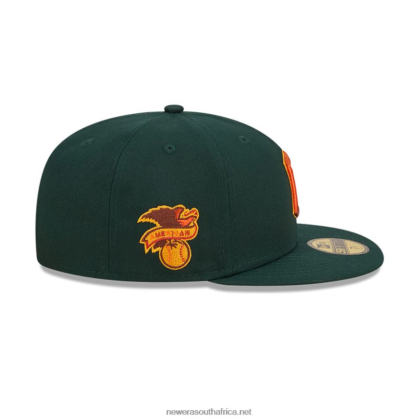Cleveland Guardians Leafy Dark Green 59FIFTY Fitted Cap New Era TRBRBN226