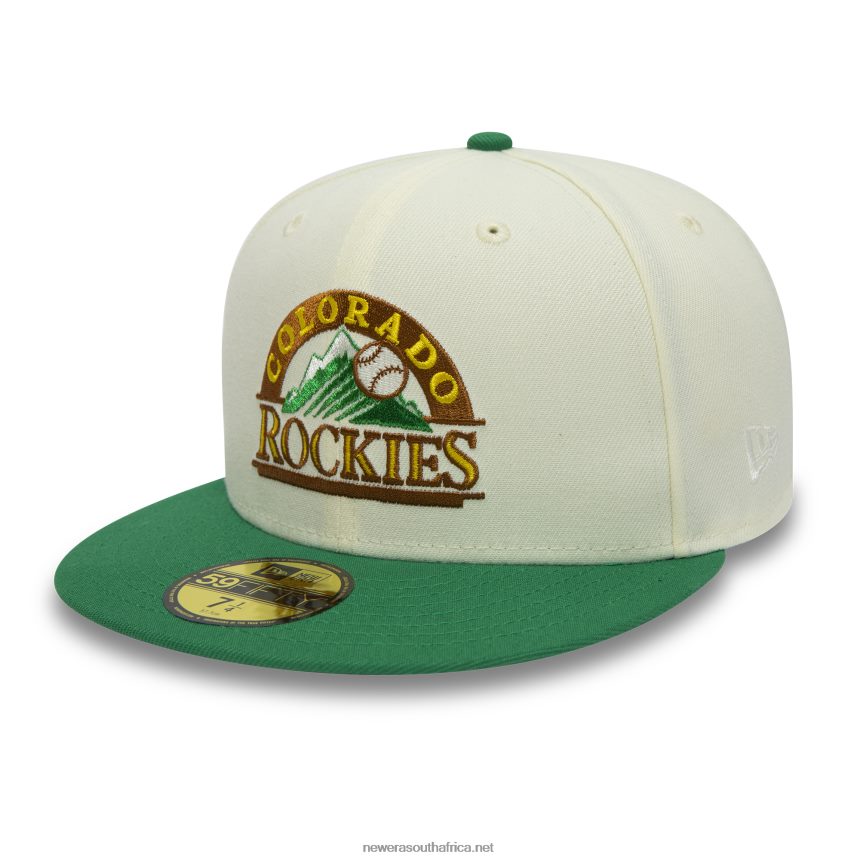 Colorado Rockies 10 Years Chrome White 59FIFTY Fitted Cap New Era TRBRBN101