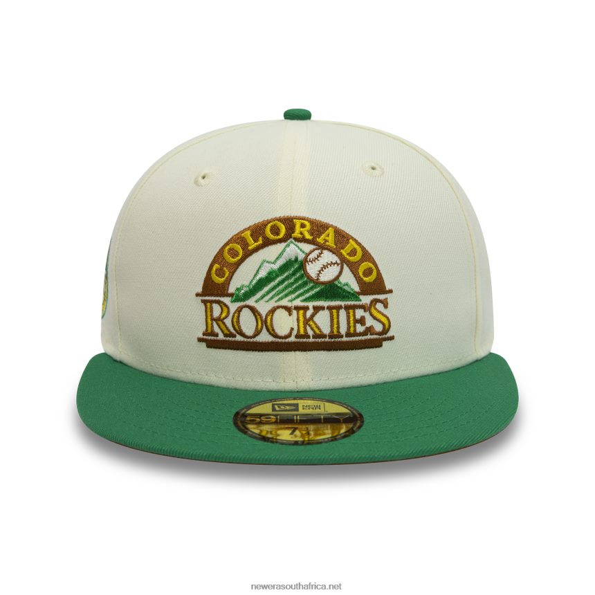 Colorado Rockies 10 Years Chrome White 59FIFTY Fitted Cap New Era TRBRBN101