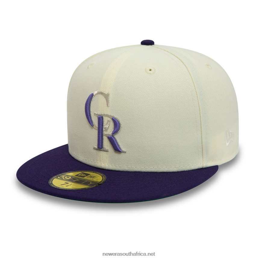 Colorado Rockies 1998 All Star Game Chrome White 59FIFTY Fitted Cap New Era TRBRBN1230