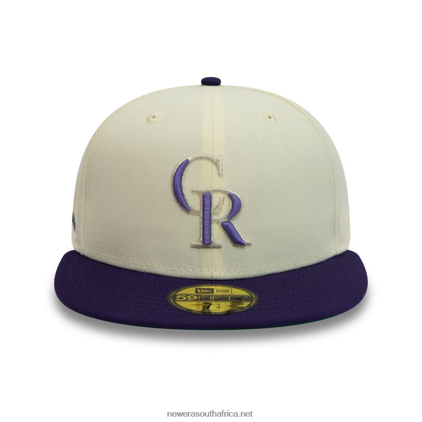 Colorado Rockies 1998 All Star Game Chrome White 59FIFTY Fitted Cap New Era TRBRBN1230