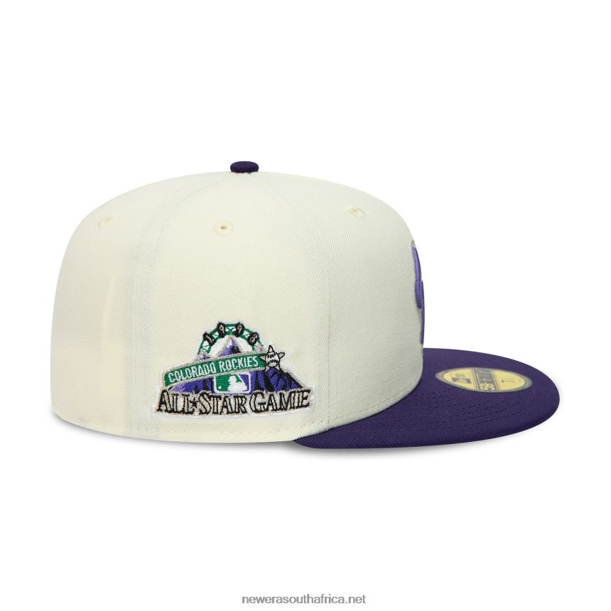 Colorado Rockies 1998 All Star Game Chrome White 59FIFTY Fitted Cap New Era TRBRBN1230