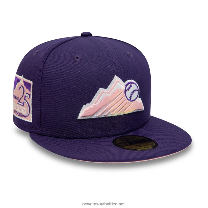 Colorado Rockies 25 Years Purple 59FIFTY Fitted Cap New Era TRBRBN3