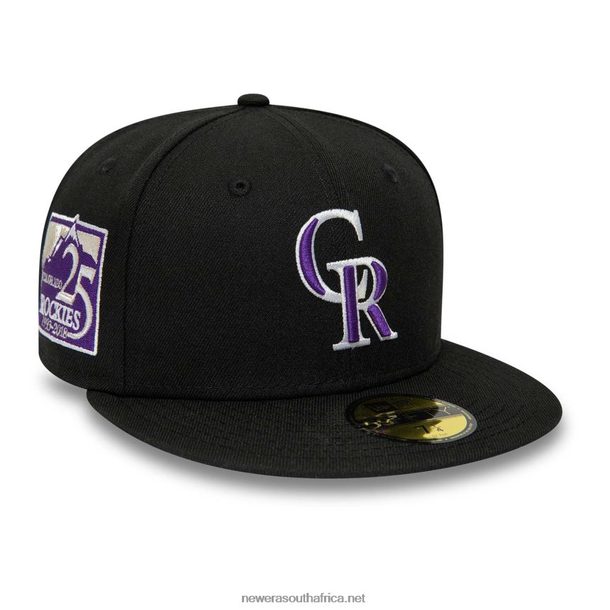 Colorado Rockies 25th Anniversary Black 59FIFTY Fitted Cap New Era TRBRBN512