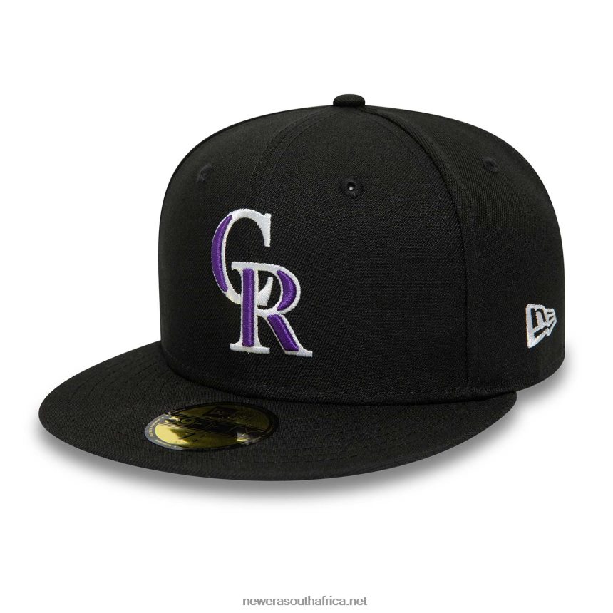 Colorado Rockies 25th Anniversary Black 59FIFTY Fitted Cap New Era TRBRBN512