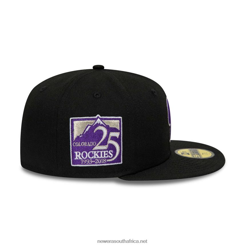 Colorado Rockies 25th Anniversary Black 59FIFTY Fitted Cap New Era TRBRBN512