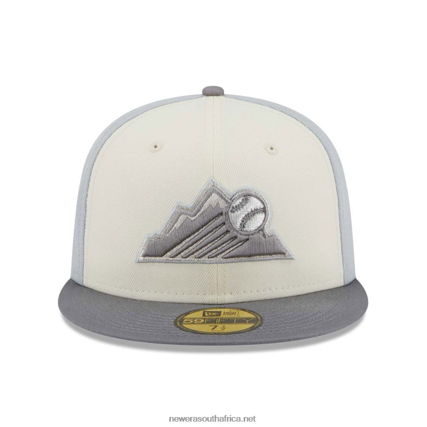 Colorado Rockies Anniversary Grey 59FIFTY Fitted Cap New Era TRBRBN918