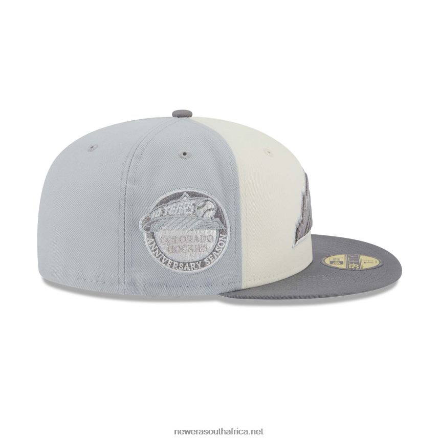 Colorado Rockies Anniversary Grey 59FIFTY Fitted Cap New Era TRBRBN918