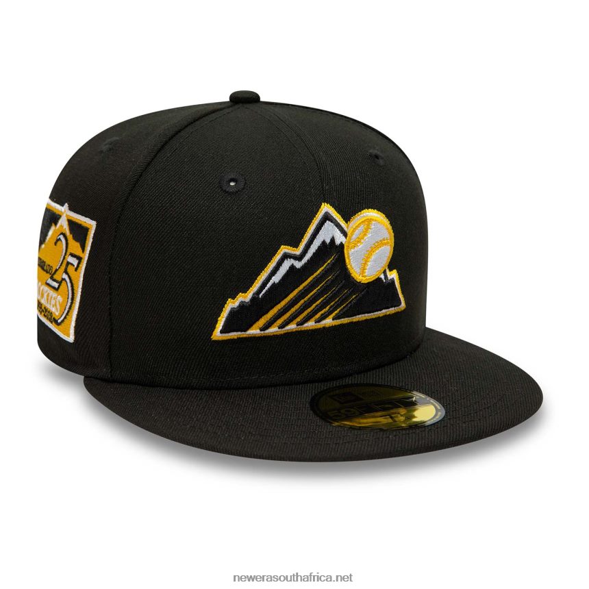 Colorado Rockies Black And Yellow 59FIFTY Fitted Cap New Era TRBRBN326