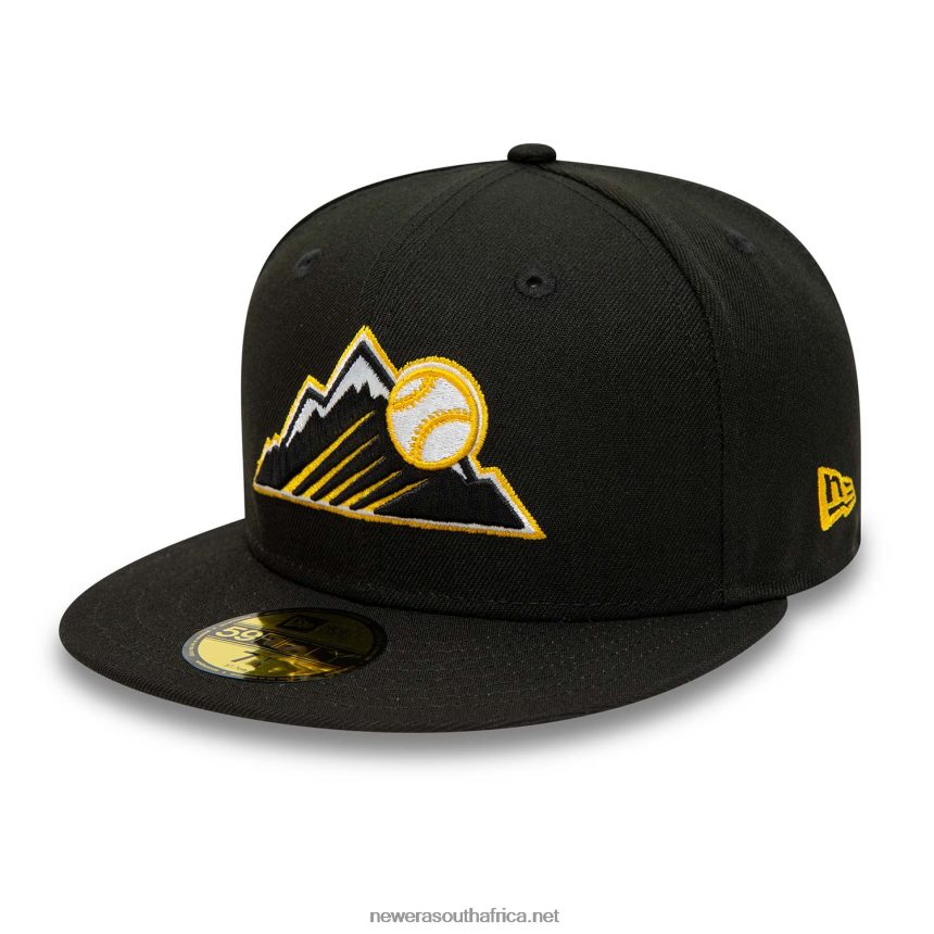Colorado Rockies Black And Yellow 59FIFTY Fitted Cap New Era TRBRBN326