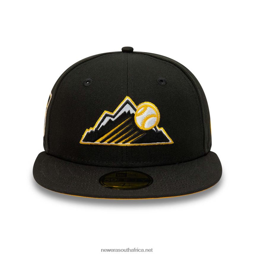 Colorado Rockies Black And Yellow 59FIFTY Fitted Cap New Era TRBRBN326