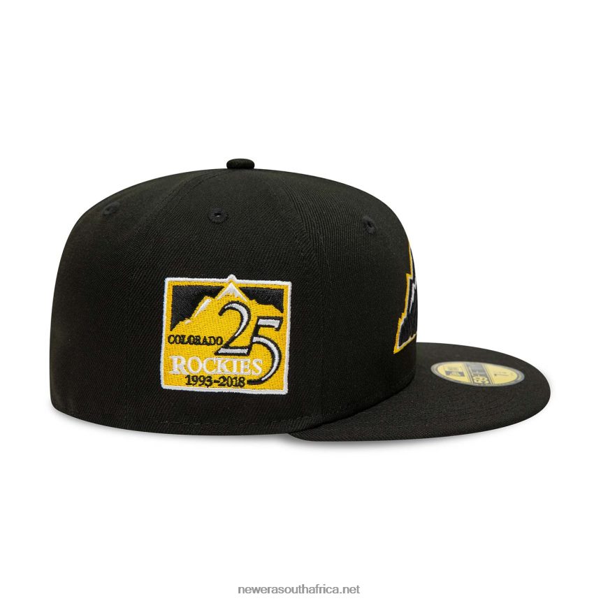 Colorado Rockies Black And Yellow 59FIFTY Fitted Cap New Era TRBRBN326