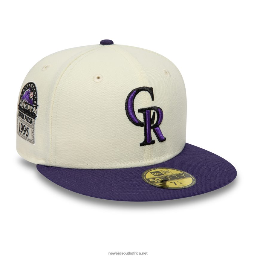 Colorado Rockies Chrome and Purple Pack 59FIFTY Fitted Cap New Era TRBRBN127