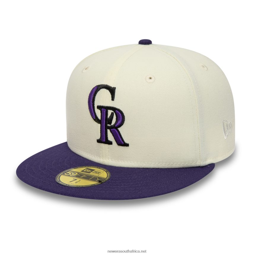 Colorado Rockies Chrome and Purple Pack 59FIFTY Fitted Cap New Era TRBRBN127