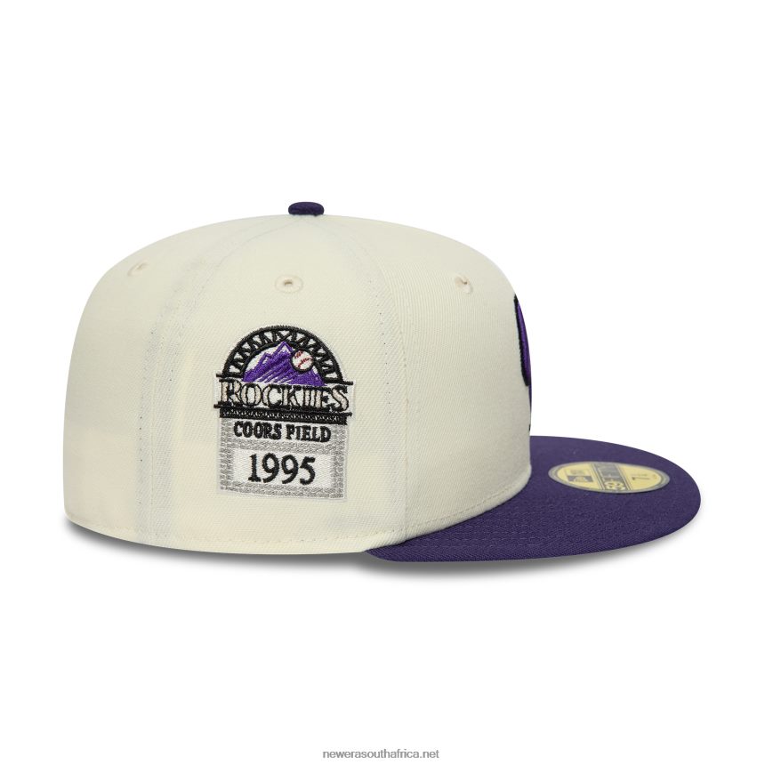 Colorado Rockies Chrome and Purple Pack 59FIFTY Fitted Cap New Era TRBRBN127