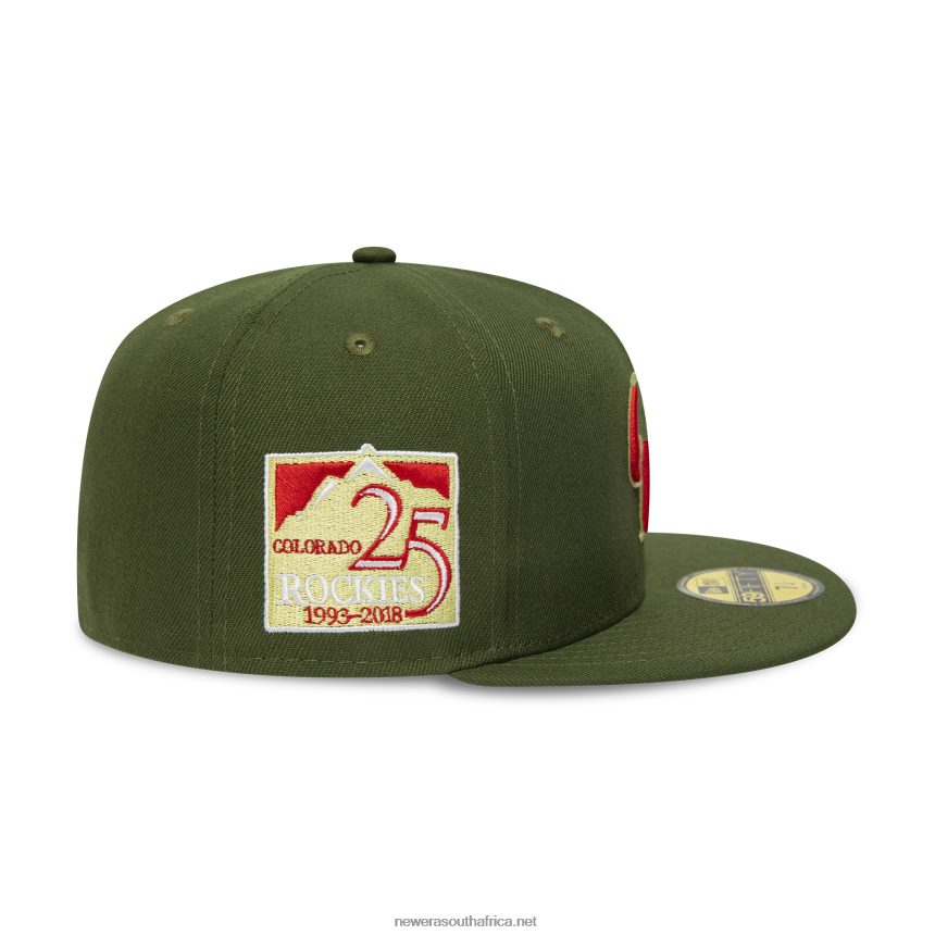 Colorado Rockies Green 25 Years 59FIFTY Fitted Cap New Era TRBRBN63