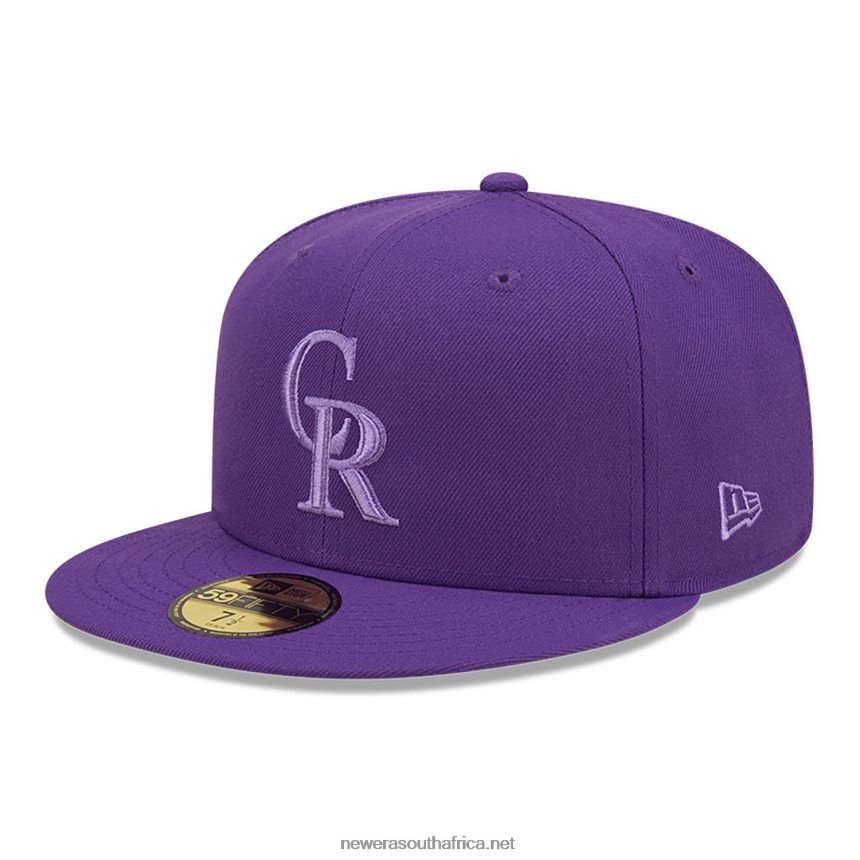 Colorado Rockies Monocamo Purple 59FIFTY Fitted Cap New Era TRBRBN1301