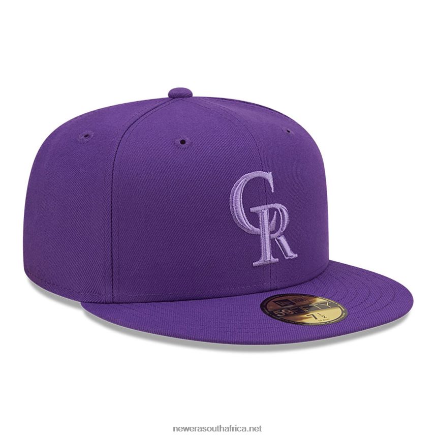 Colorado Rockies Monocamo Purple 59FIFTY Fitted Cap New Era TRBRBN1301