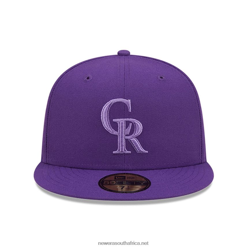 Colorado Rockies Monocamo Purple 59FIFTY Fitted Cap New Era TRBRBN1301