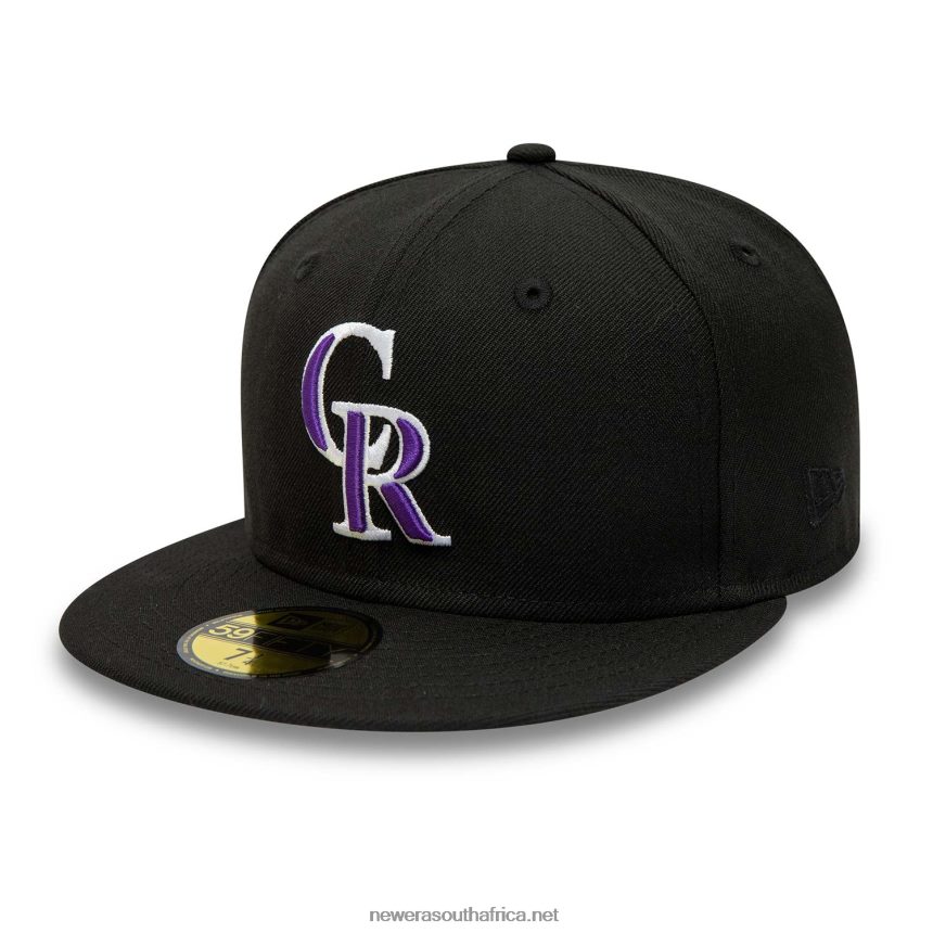 Colorado Rockies Premium Wool Black 59FIFTY Fitted Cap New Era TRBRBN21