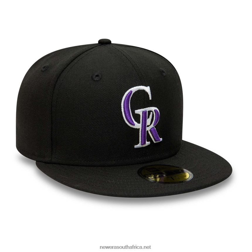Colorado Rockies Premium Wool Black 59FIFTY Fitted Cap New Era TRBRBN21