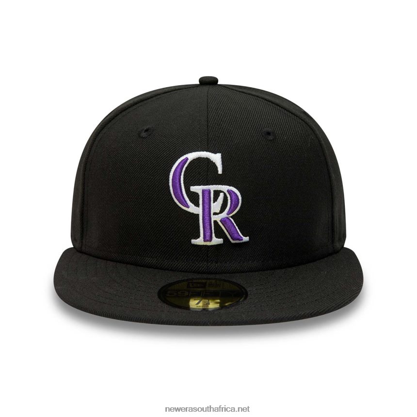 Colorado Rockies Premium Wool Black 59FIFTY Fitted Cap New Era TRBRBN21
