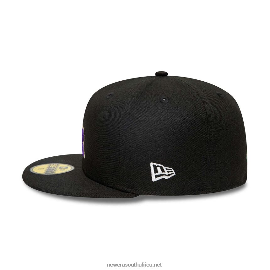 Colorado Rockies Stateview Black 59FIFTY Fitted Cap New Era TRBRBN630