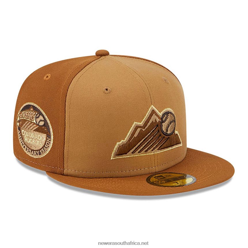 Colorado Rockies Tri Tone Brown 59FIFTY Fitted Cap New Era TRBRBN506