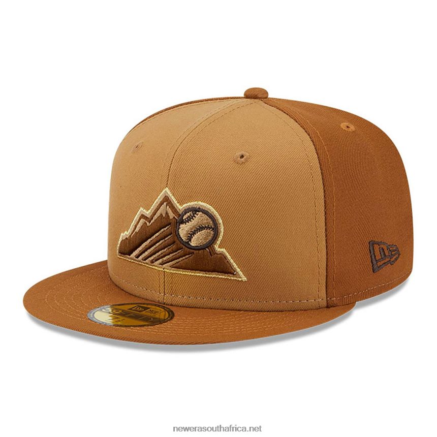 Colorado Rockies Tri Tone Brown 59FIFTY Fitted Cap New Era TRBRBN506