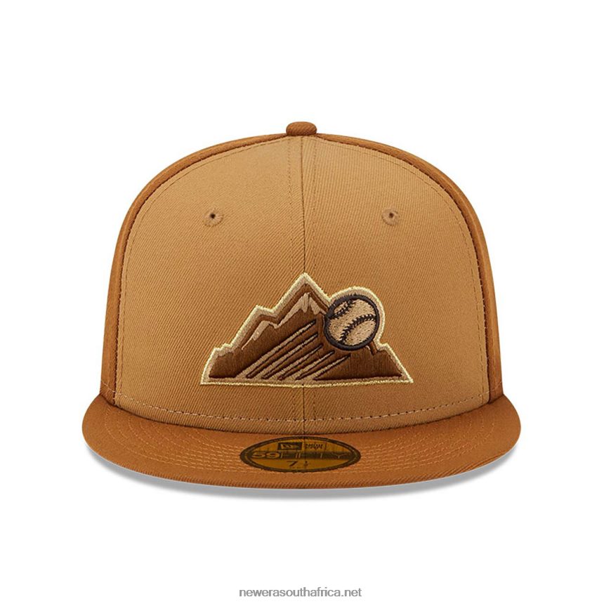 Colorado Rockies Tri Tone Brown 59FIFTY Fitted Cap New Era TRBRBN506