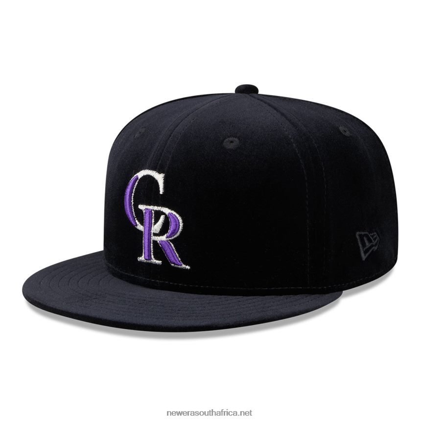 Colorado Rockies Velvet Black 59FIFTY Fitted Cap New Era TRBRBN1290
