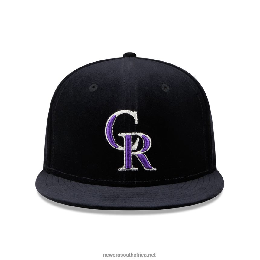 Colorado Rockies Velvet Black 59FIFTY Fitted Cap New Era TRBRBN1290