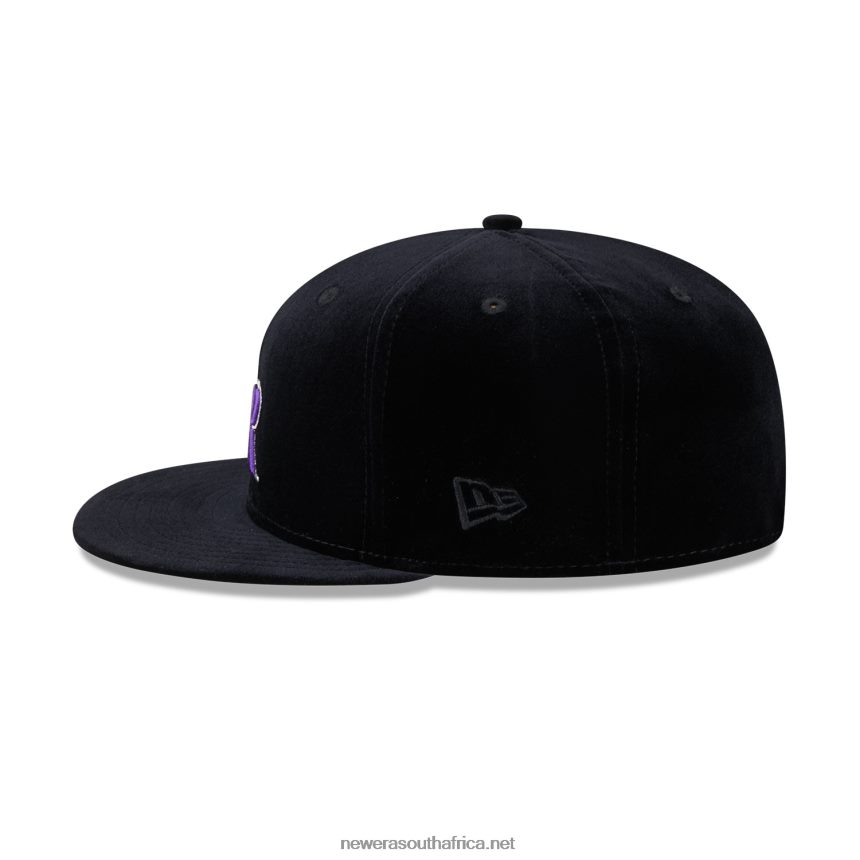 Colorado Rockies Velvet Black 59FIFTY Fitted Cap New Era TRBRBN1290