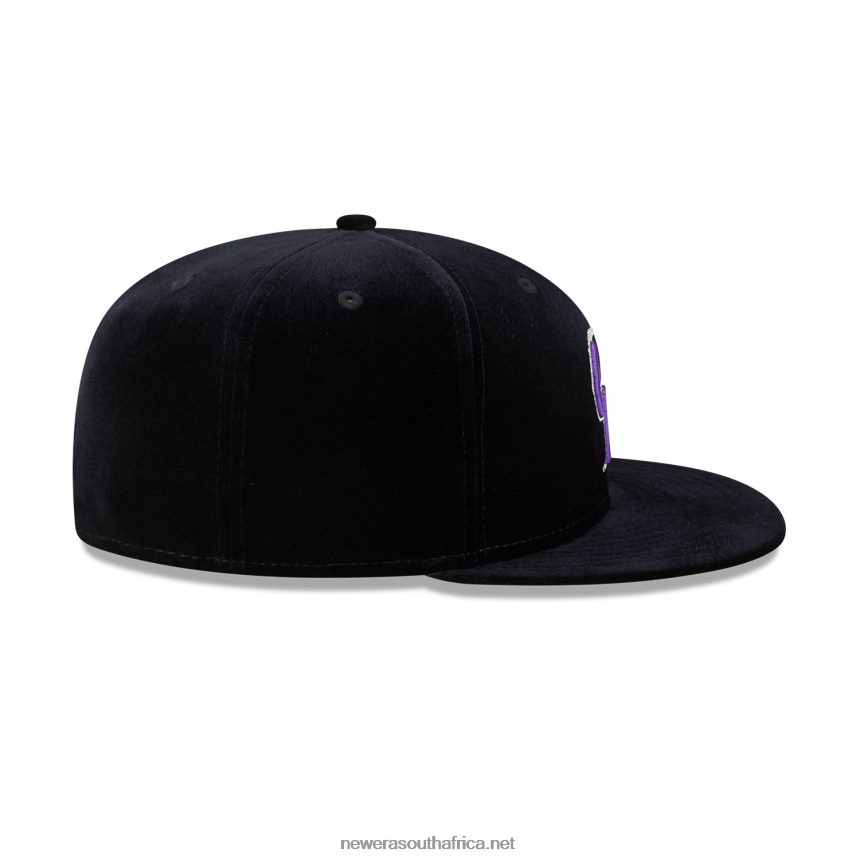 Colorado Rockies Velvet Black 59FIFTY Fitted Cap New Era TRBRBN1290