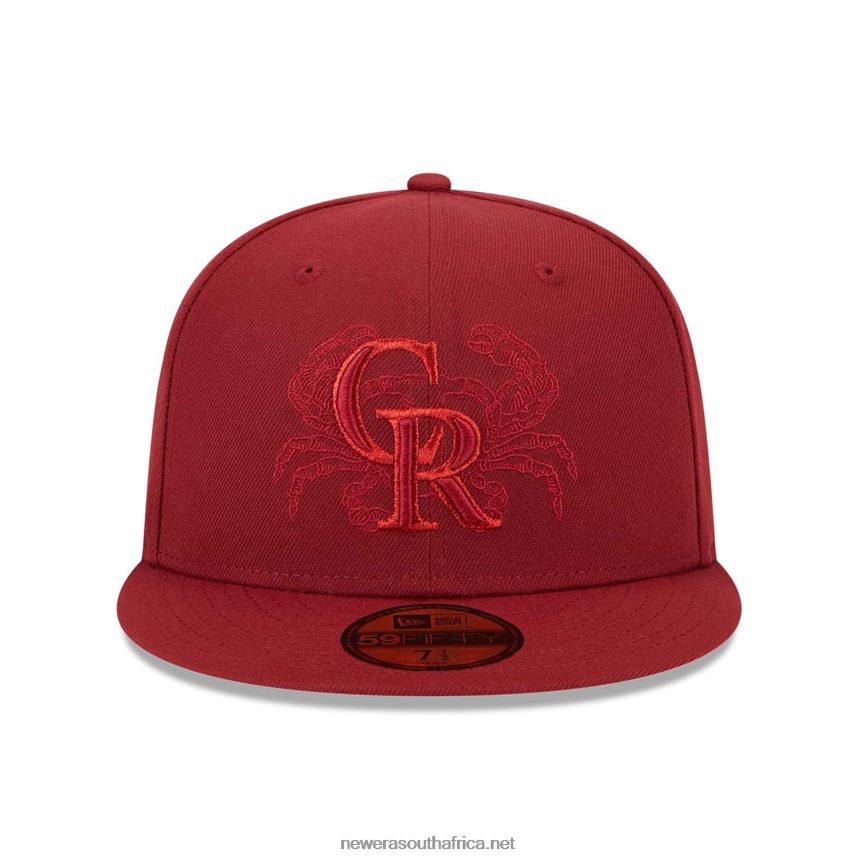 Colorado Rockies Zodiac Red 59FIFTY Fitted Cap New Era TRBRBN1040