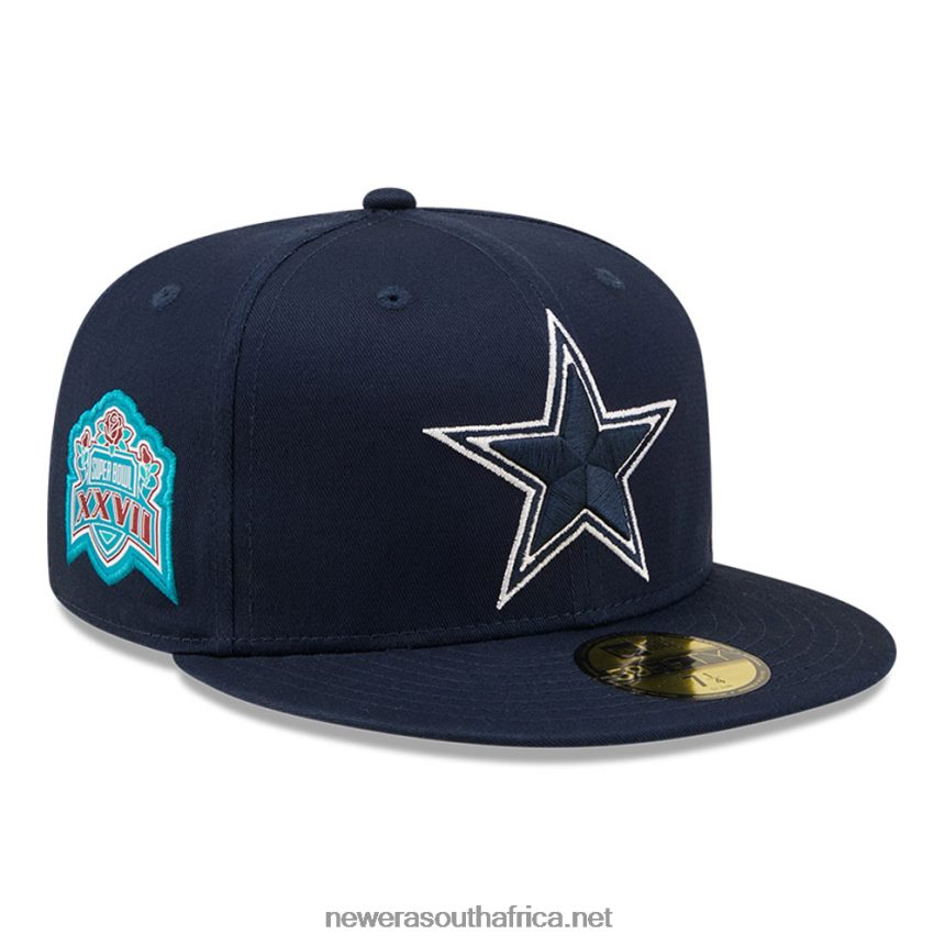 Dallas Cowboys Side Patch Navy 59FIFTY Fitted Cap New Era TRBRBN1087