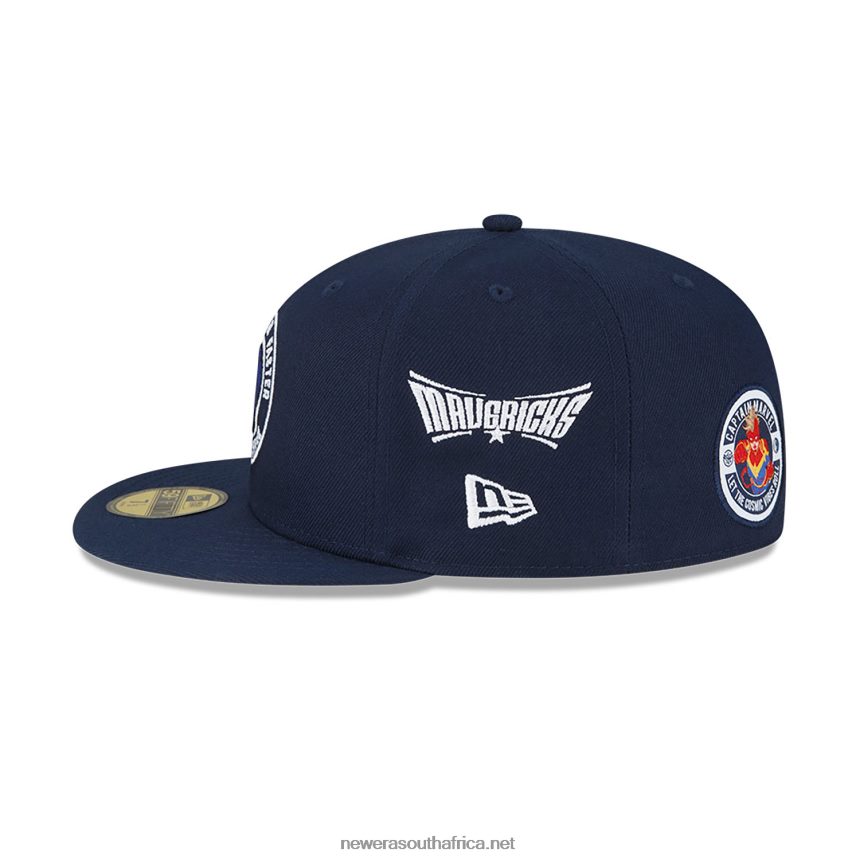 Dallas Mavericks NBA x Marvel Captain Marvel Navy 59FIFTY Fitted Cap New Era TRBRBN1388