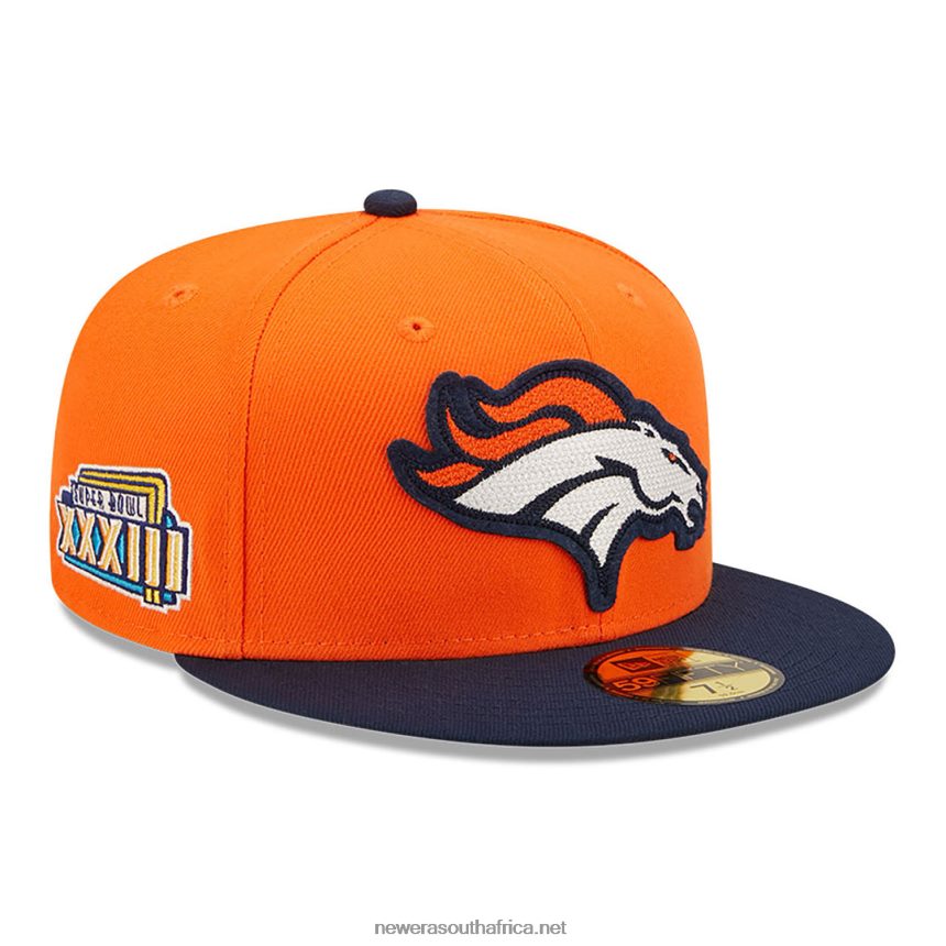 Denver Broncos NE Letterman Orange 59FIFTY Fitted Cap New Era TRBRBN468