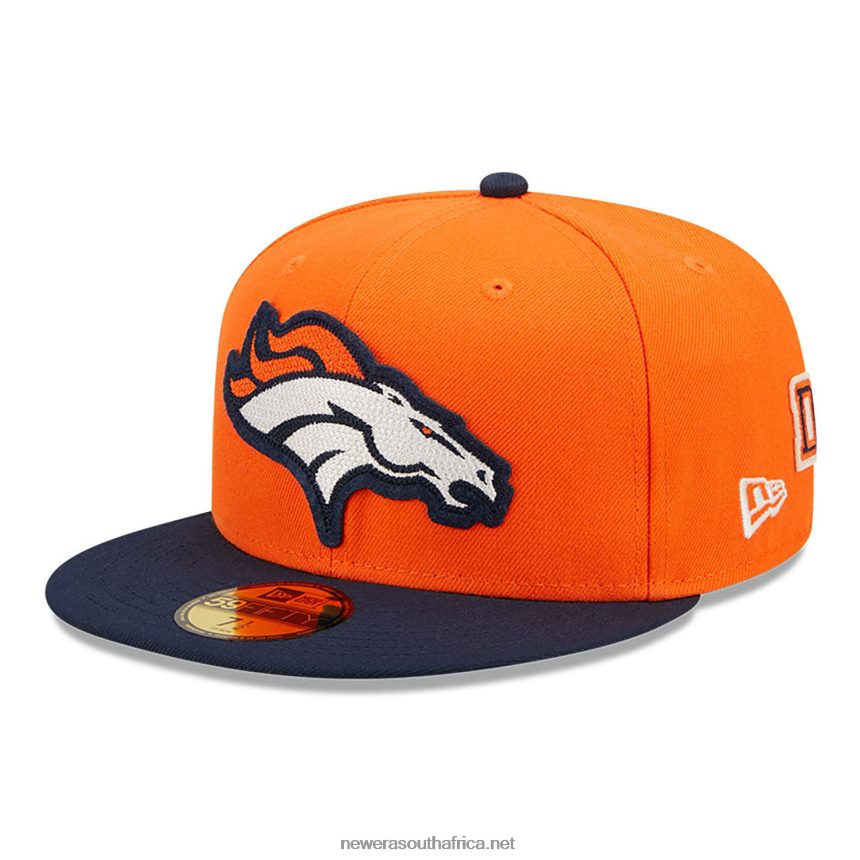 Denver Broncos NE Letterman Orange 59FIFTY Fitted Cap New Era TRBRBN468