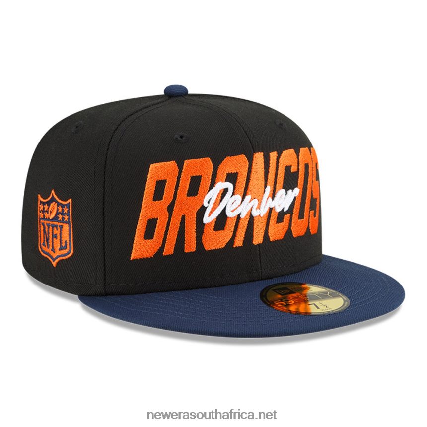 Denver Broncos NFL Draft Black 59FIFTY Fitted Cap New Era TRBRBN369