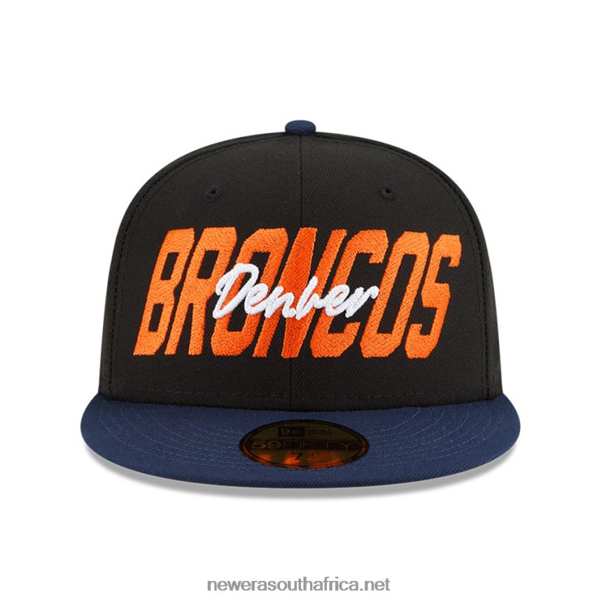 Denver Broncos NFL Draft Black 59FIFTY Fitted Cap New Era TRBRBN369