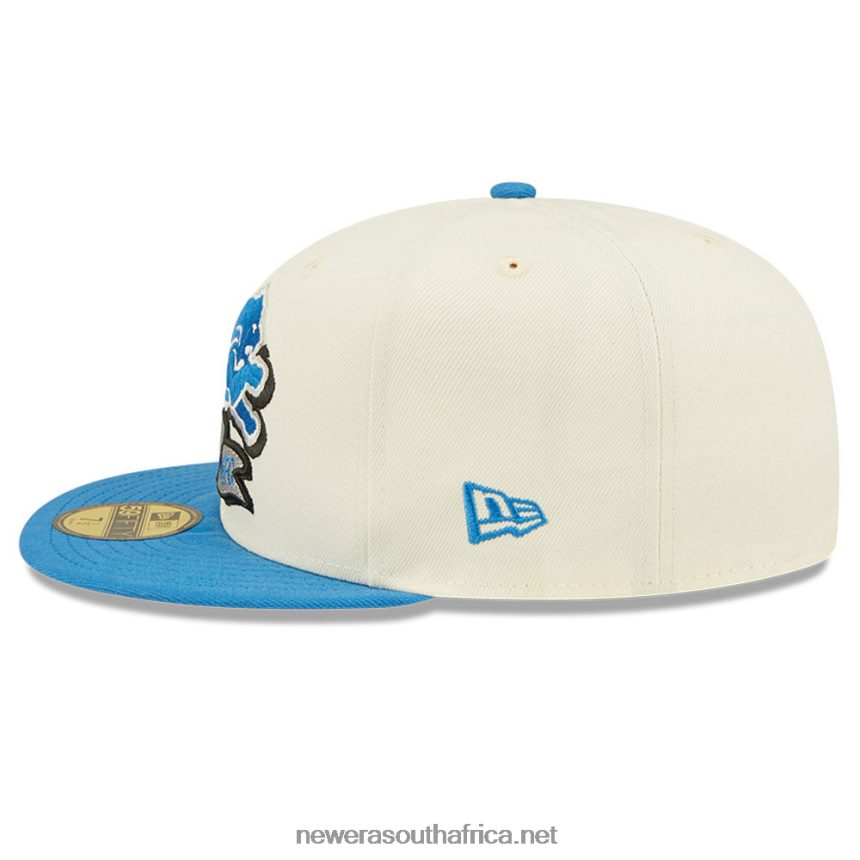 Detroit Lions NFL Sideline 2022 White 59FIFTY Fitted Cap New Era TRBRBN1383
