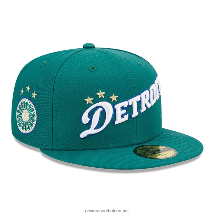 Detroit Pistons Authentics City Green 59FIFTY Fitted Cap New Era TRBRBN27