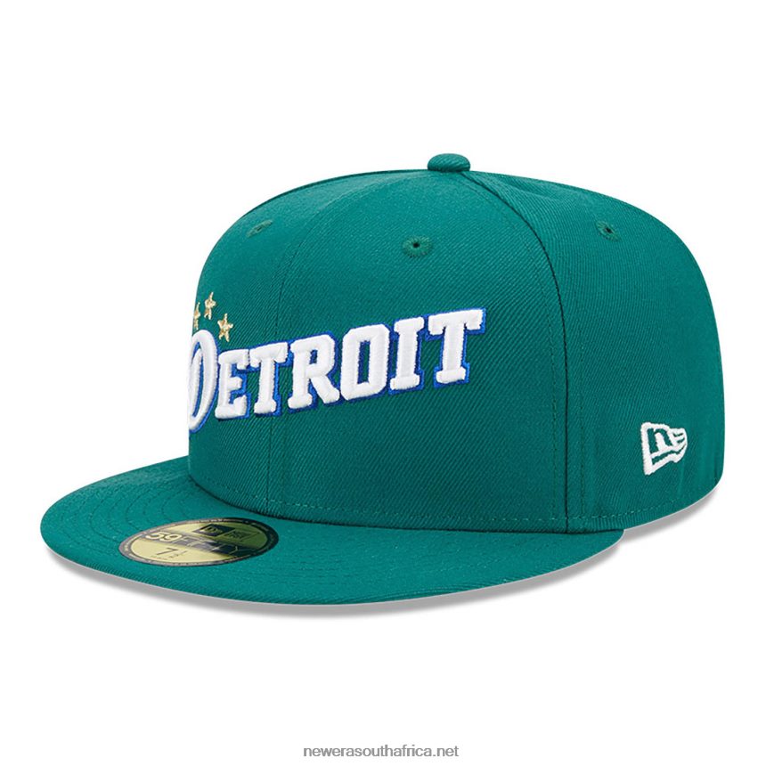 Detroit Pistons Authentics City Green 59FIFTY Fitted Cap New Era TRBRBN27