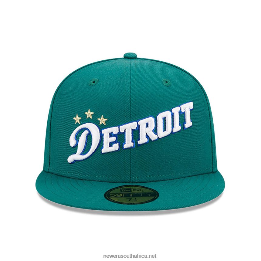 Detroit Pistons Authentics City Green 59FIFTY Fitted Cap New Era TRBRBN27