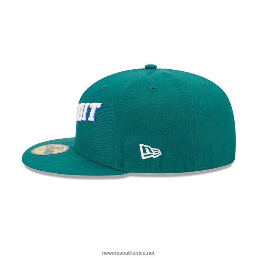 Detroit Pistons Authentics City Green 59FIFTY Fitted Cap New Era TRBRBN27