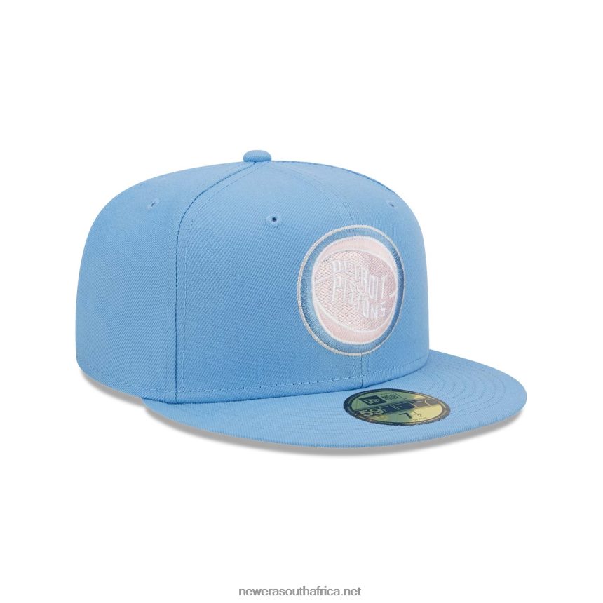 Detroit Pistons Light Fantasy Blue 59FIFTY Fitted Cap New Era TRBRBN1219