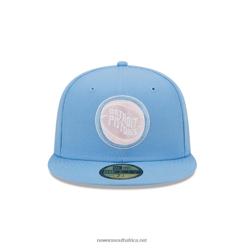 Detroit Pistons Light Fantasy Blue 59FIFTY Fitted Cap New Era TRBRBN1219