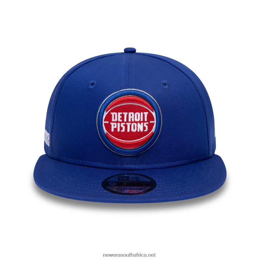 Detroit Pistons NBA Paris Games Blue 9FIFTY Snapback Cap New Era TRBRBN1854