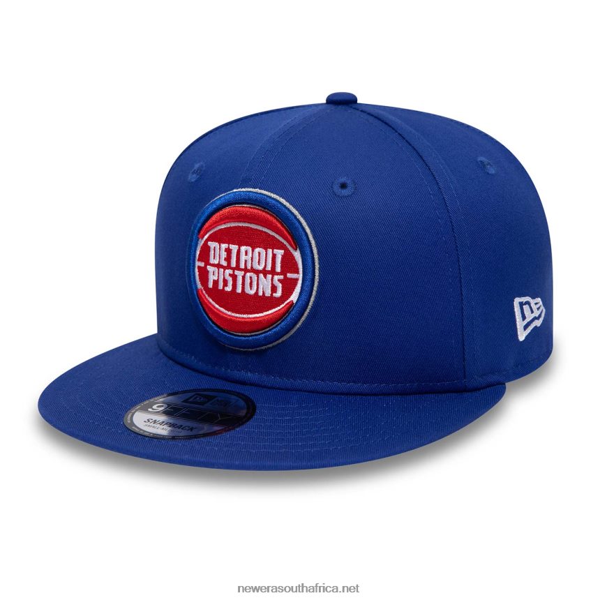 Detroit Pistons NBA Paris Games Blue 9FIFTY Snapback Cap New Era TRBRBN1854
